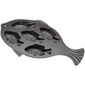 Vegetable Oil Cast Iron Fish Shape Biscuit Pans Mold